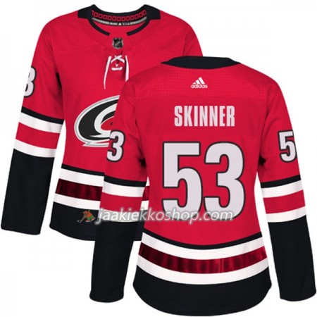 Nainen NHL Carolina Hurricanes Pelipaita Jeff Skinner 53 Adidas 2017-2018 Punainen Authentic